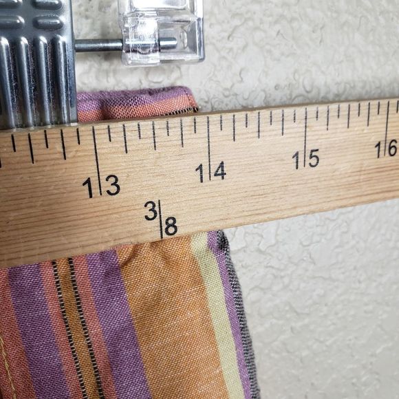 Drew Small Warm Stripe Linen Blend Split leg pants - Picture 4 of 9